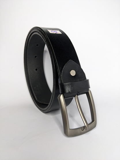 Black Premium Leather Belt