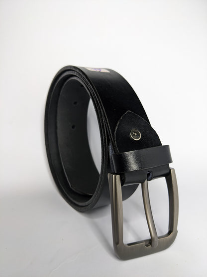 Black Premium Leather Belt